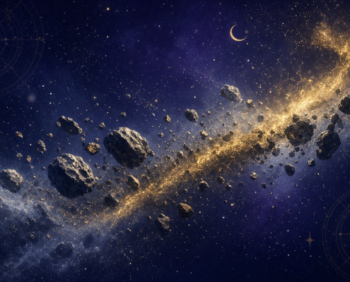 Astrolojide asteroitler kapak görseli